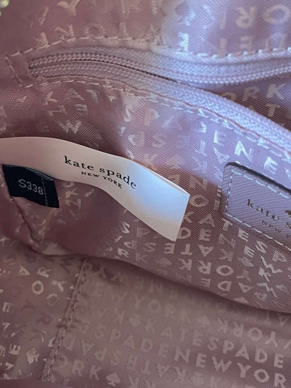 Kate Spade Newbury Lane Cammie crossbody bag in dusty peony pink